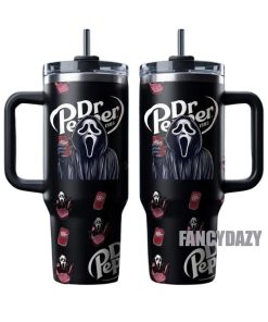 Dr Pepper Scream Ghostface Tumbler 40oz 1pc