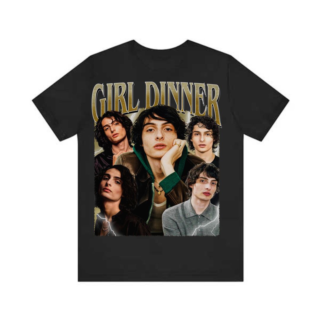 Finn Wolfhard Girl Dinner Bootleg Tee Finn Wolfhard Girl Dinner Bootleg Tee