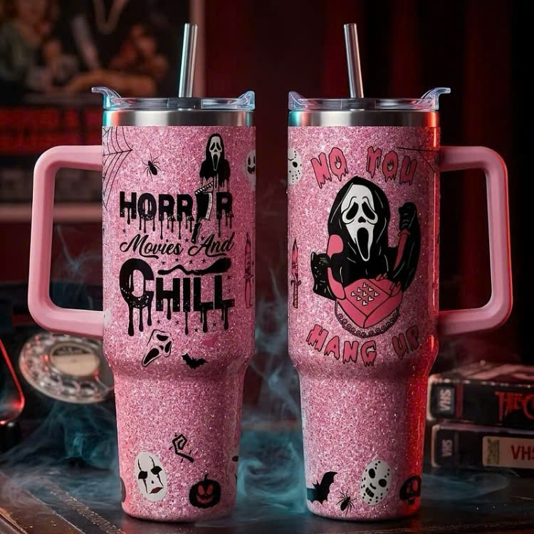 Ghostface No You Hang Up Tumbler 40oz 1pc Ghostface No You Hang Up Tumbler 40oz 1pc