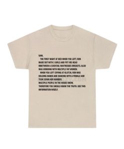 Dad’s Dead Plus, Auntie Barbara, Jackie Shirt