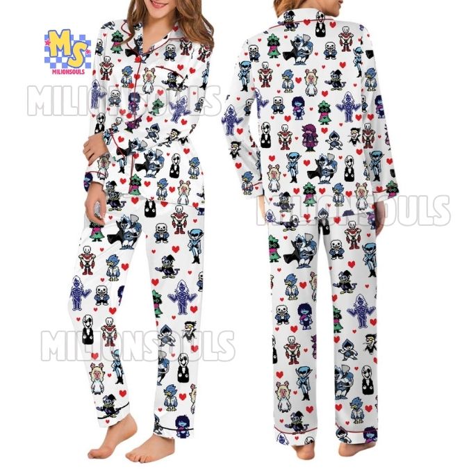 Deltarune Undertale Characters Pajamas Set Deltarune Undertale Characters Pajamas Set