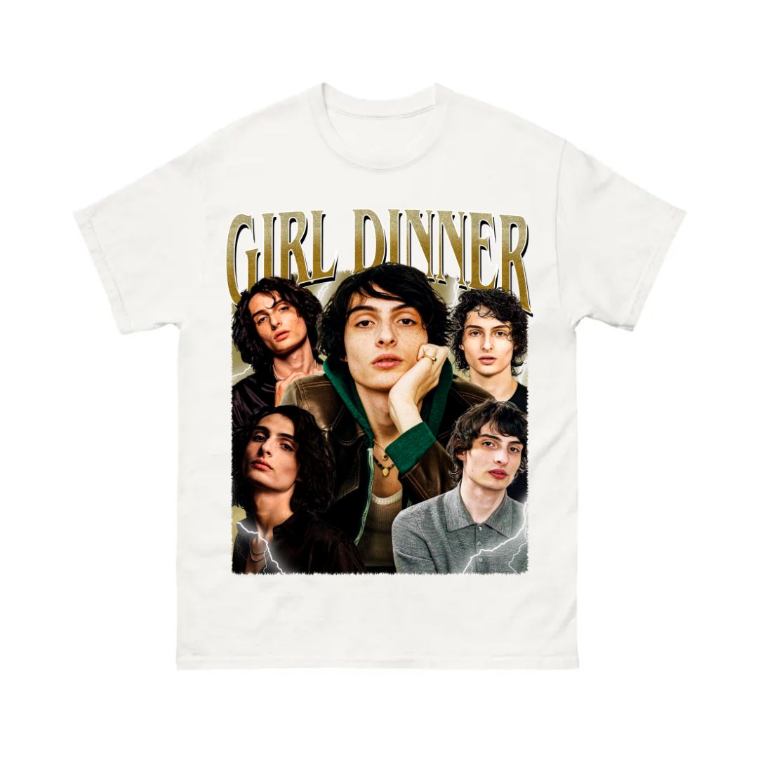 Finn Wolfhard Girl Dinner Bootleg Tee Finn Wolfhard Girl Dinner Bootleg Tee