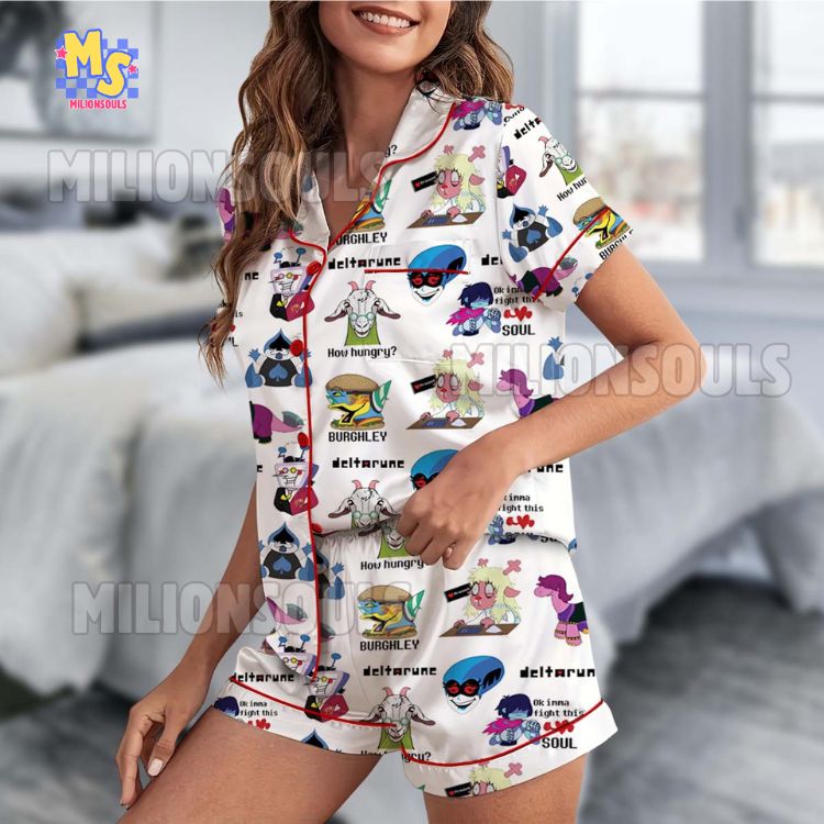 Deltarune Pixel Art Pajamas Set Deltarune Pixel Art Pajamas Set