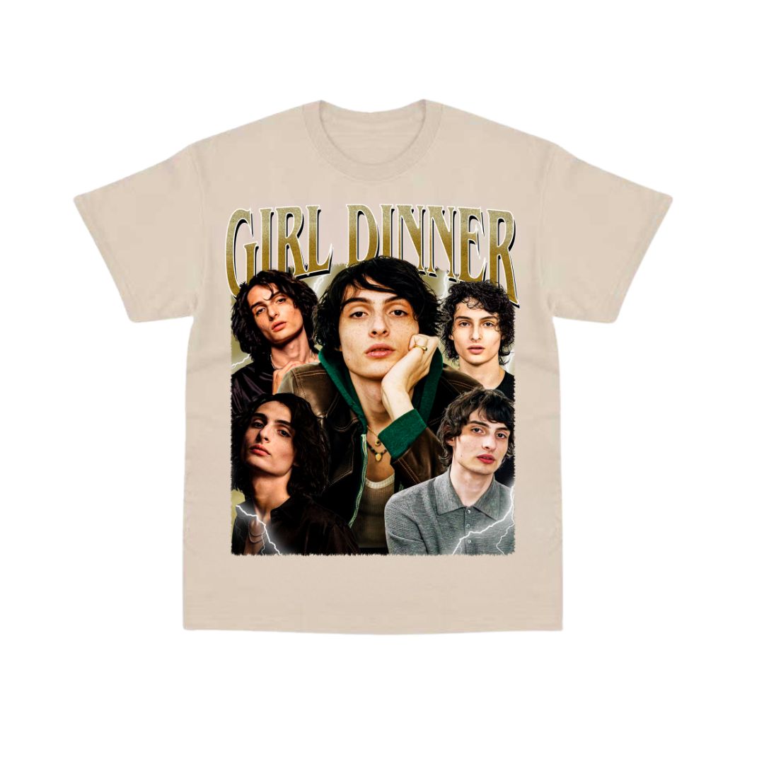 Finn Wolfhard Girl Dinner Bootleg Tee Finn Wolfhard Girl Dinner Bootleg Tee