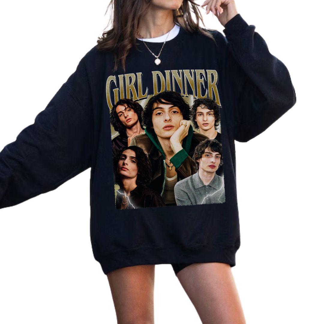 Finn Wolfhard Girl Dinner Bootleg Tee Finn Wolfhard Girl Dinner Bootleg Tee