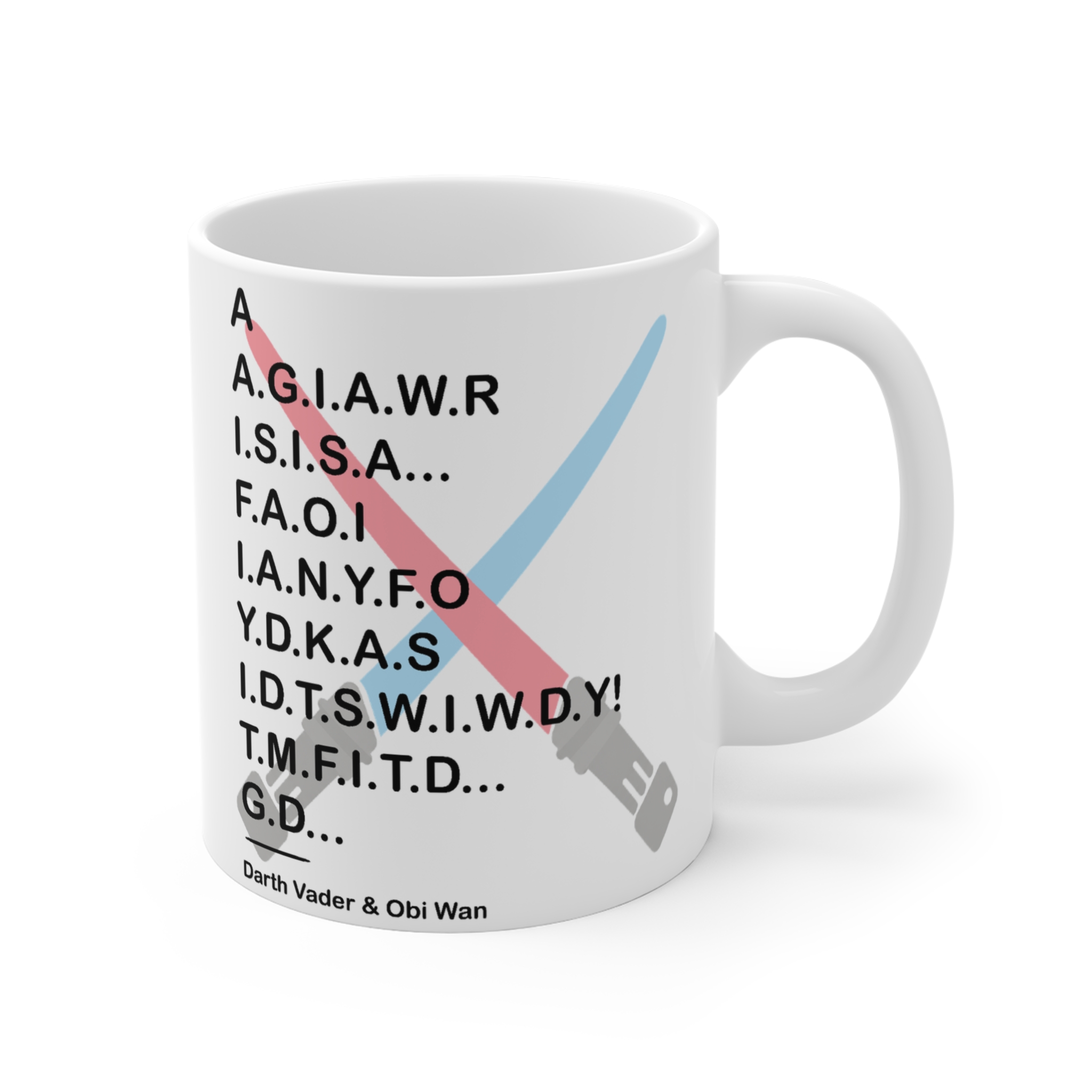 Darth Vader & Obi Wan Star War Mug Darth Vader & Obi Wan Star War Mug