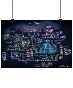 UNFRAMED Map Of Hallownest Poster