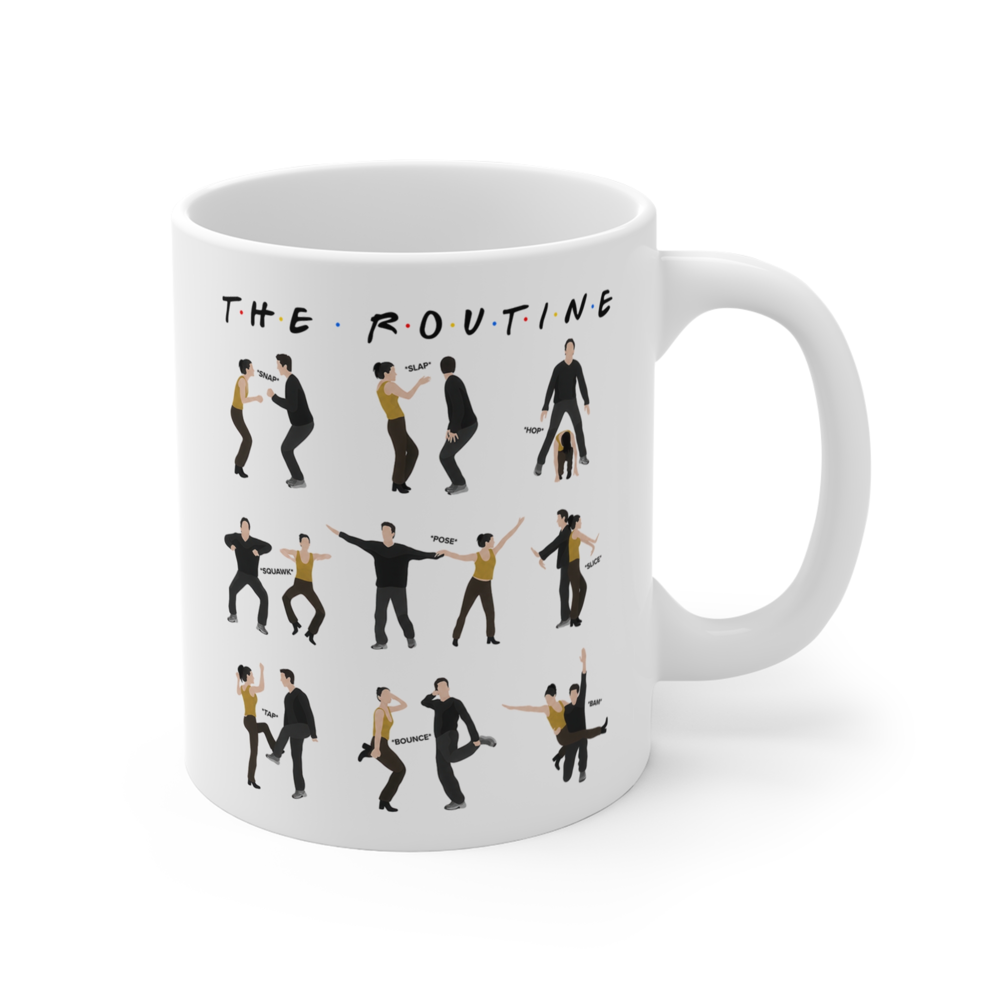 Friends Movie The Routine Mug Friends Movie The Routine Mug