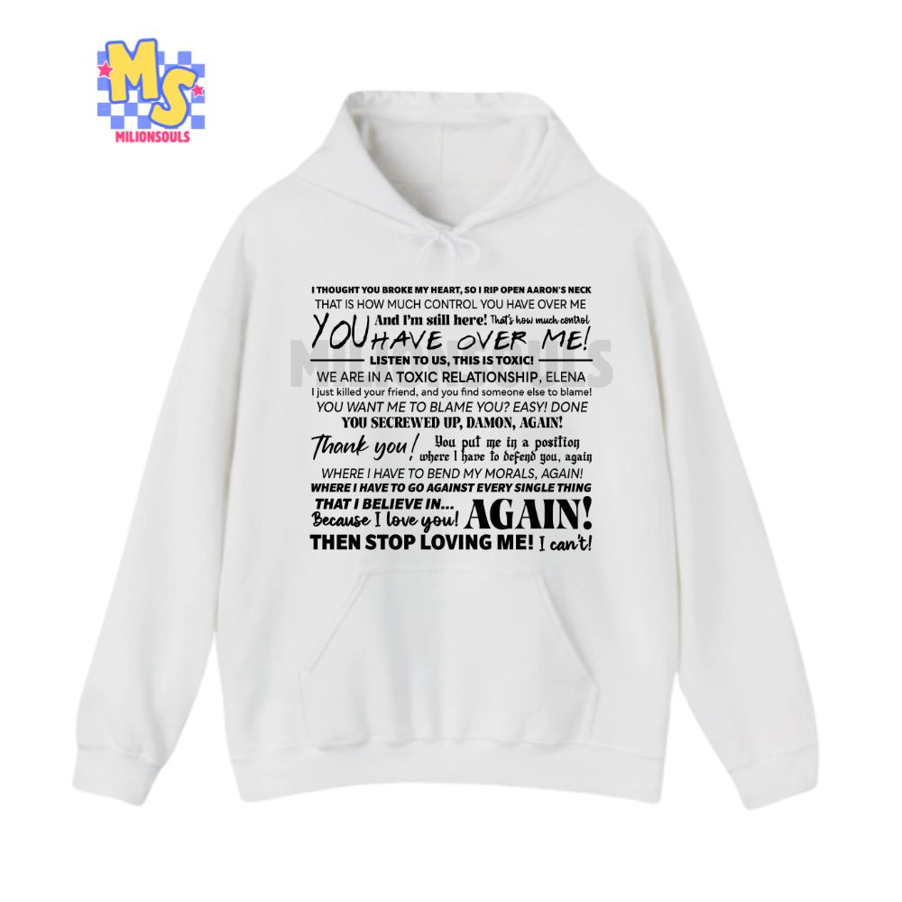 TVD Quotes Damon And Elena Ver 2 Shirt TVD Quotes Damon And Elena Ver 2 Shirt