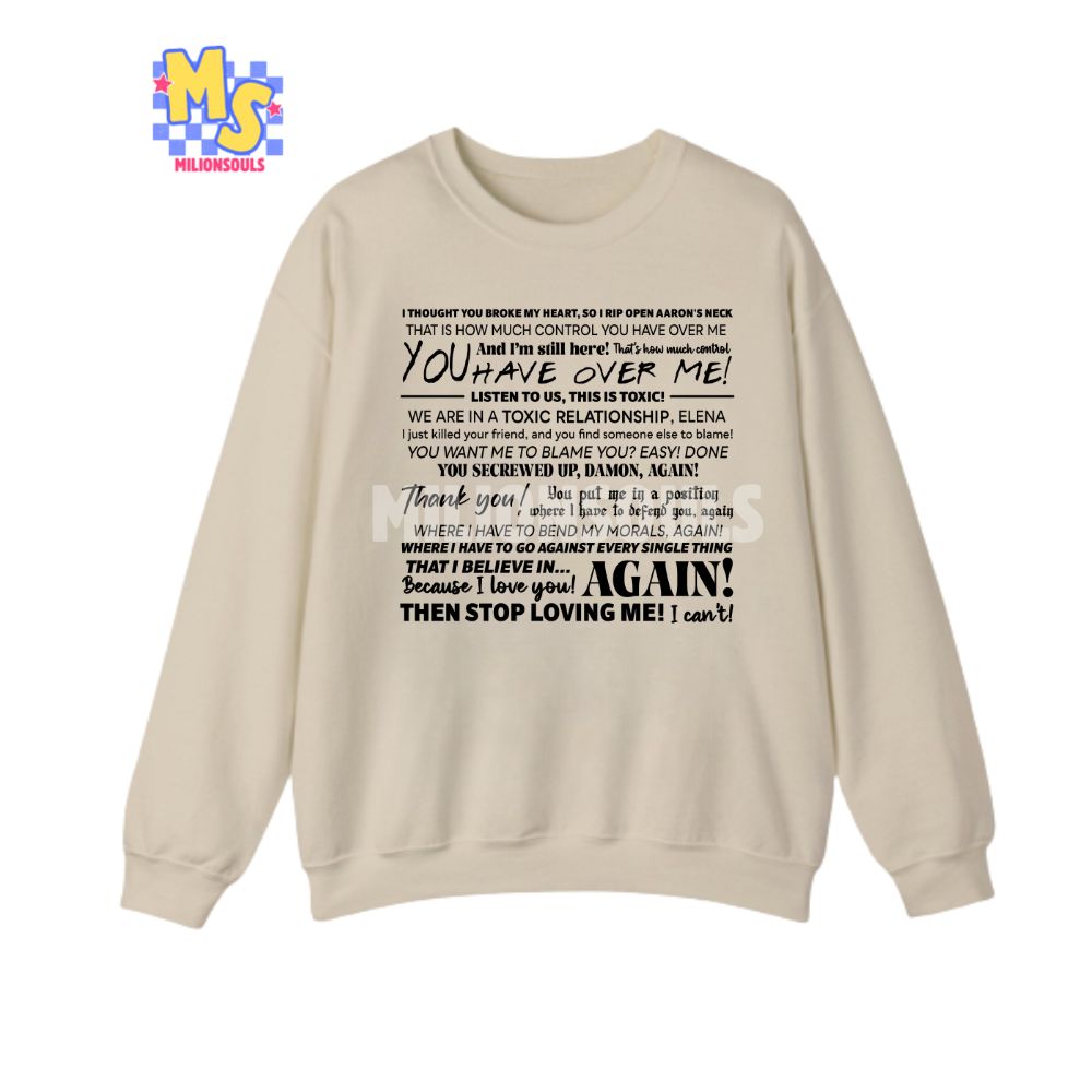 TVD Quotes Damon And Elena Ver 2 Shirt TVD Quotes Damon And Elena Ver 2 Shirt