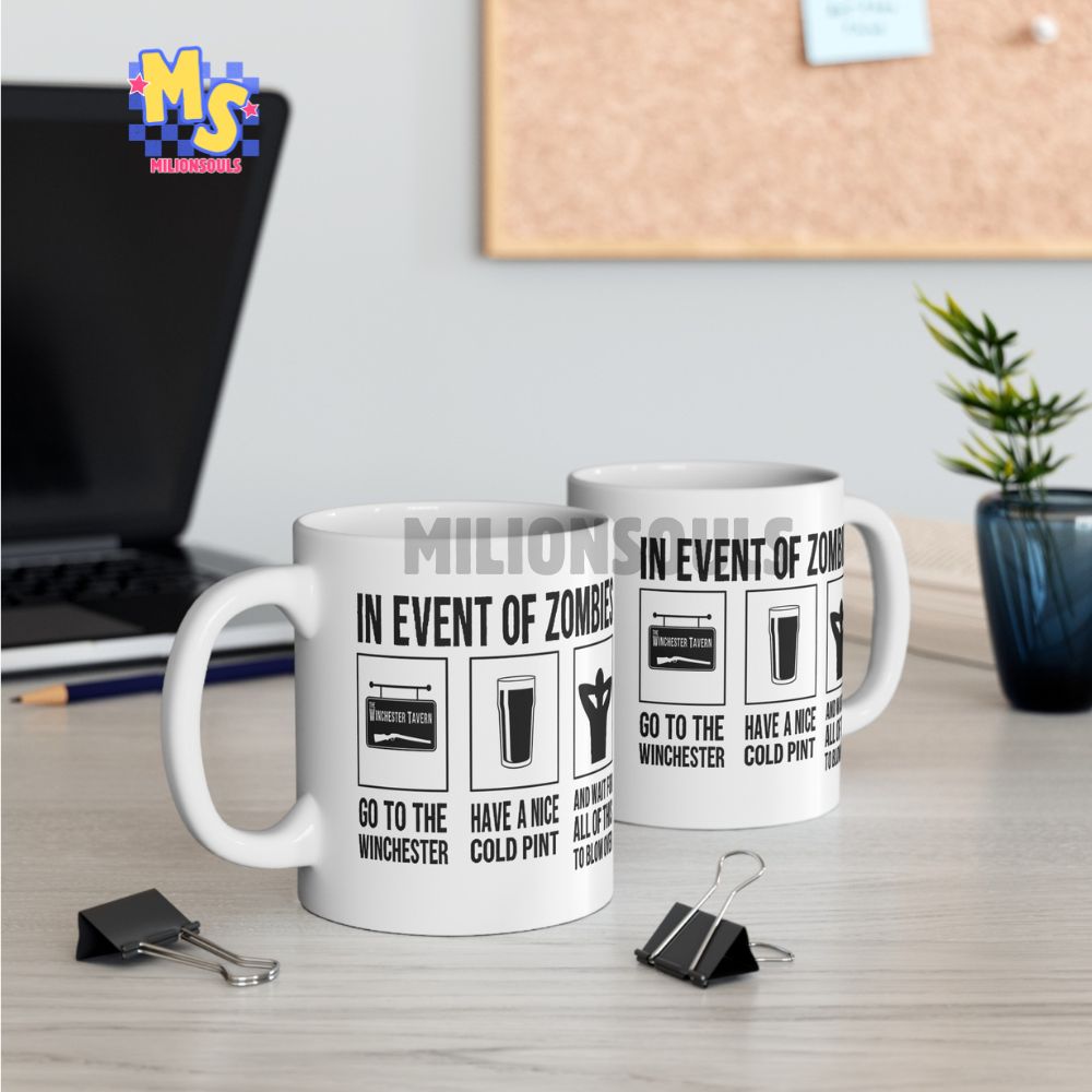 Shaun Of The Dead In Event Of Zombie Mug Shaun Of The Dead In Event Of Zombie Mug