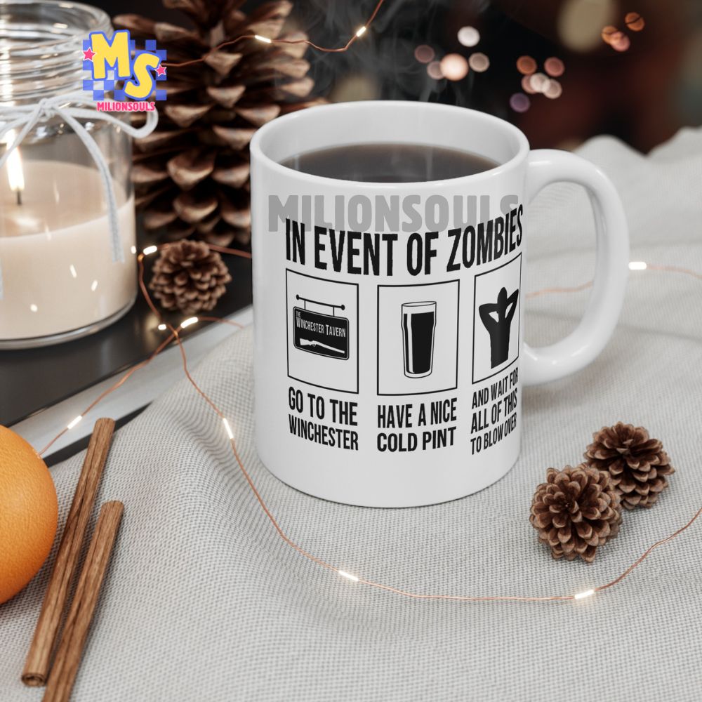 Shaun Of The Dead In Event Of Zombie Mug Shaun Of The Dead In Event Of Zombie Mug