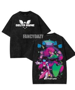 2 Sided – Deltarune The Trio Mineral Wash Shirt