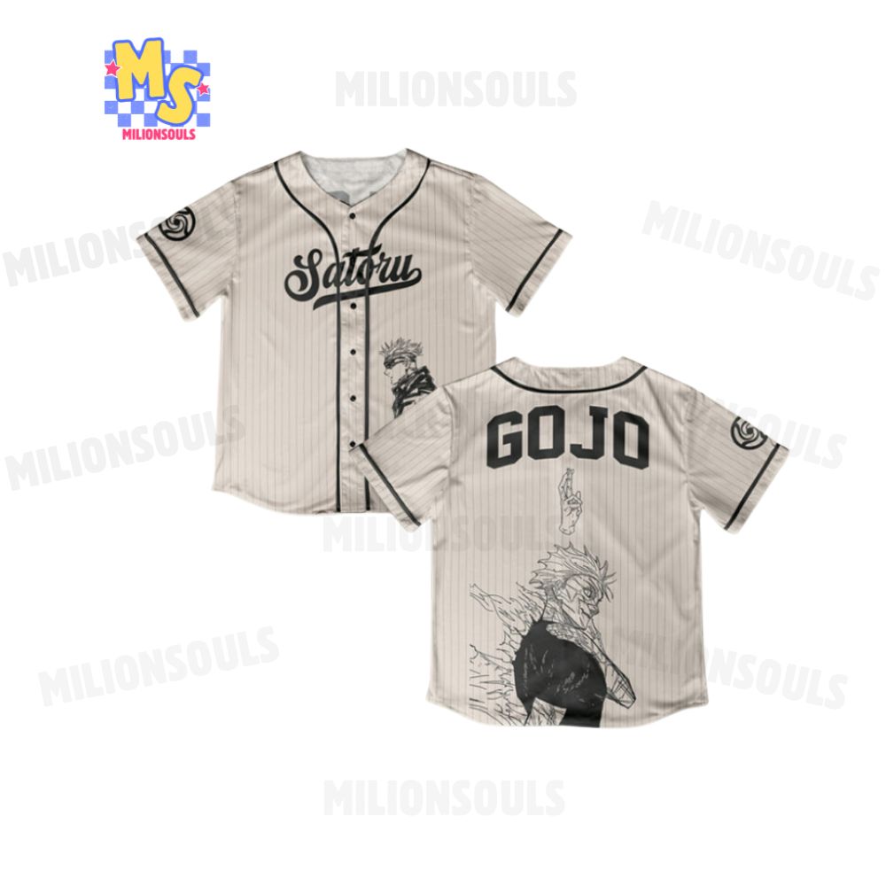 Gojo Satoru Jujutsu Kaisen Musical Baseball Jersey Gojo Satoru Jujutsu Kaisen Musical Baseball Jersey