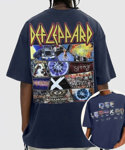 Def Leppard 2 Sided Album Cover Shirt Def Leppard 2 Sided Album Cover Shirt
