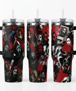 Ghostface Horror Movie Tumbler 40oz 1pc