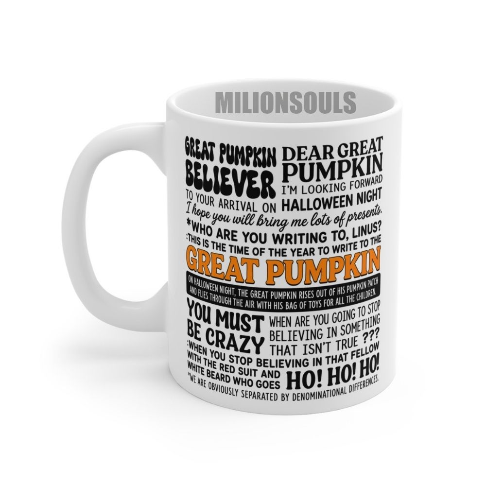Peanuts Halloween Great Pumpkin Quotes Mug Peanuts Halloween Great Pumpkin Quotes Mug