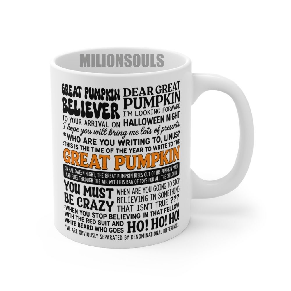 Peanuts Halloween Great Pumpkin Quotes Mug Peanuts Halloween Great Pumpkin Quotes Mug