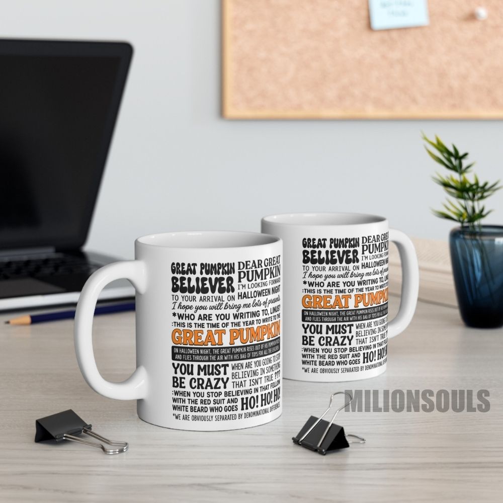 Peanuts Halloween Great Pumpkin Quotes Mug Peanuts Halloween Great Pumpkin Quotes Mug