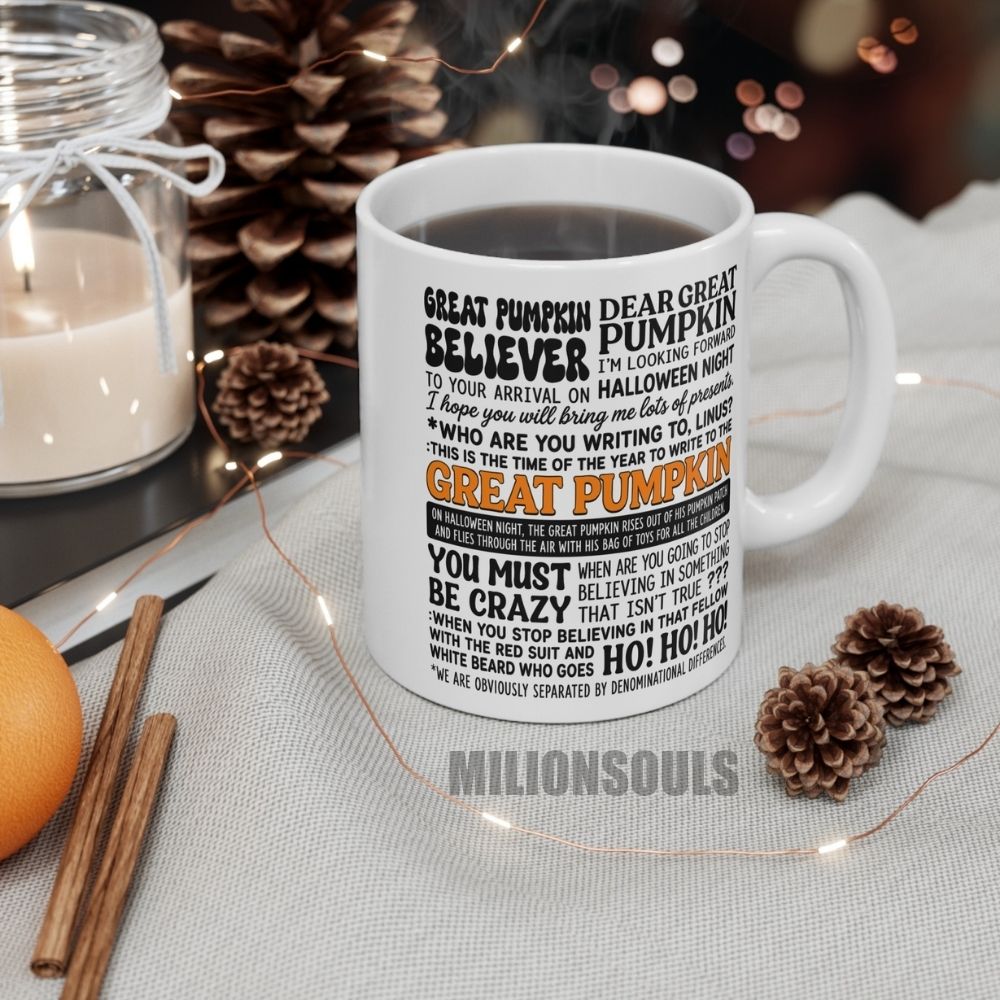 Peanuts Halloween Great Pumpkin Quotes Mug Peanuts Halloween Great Pumpkin Quotes Mug