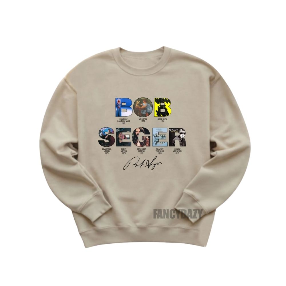 Bob Seger Discography Album Collage Shirt Bob Seger Discography Album Collage Shirt