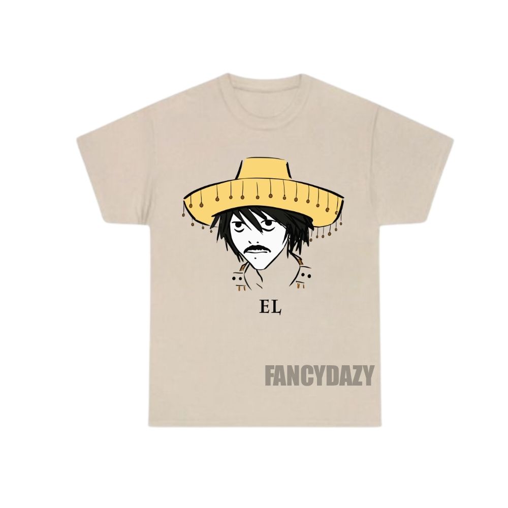 Death Note EL L Lawliet Sombrero Mexican Shirt Death Note EL L Lawliet Sombrero Mexican Shirt