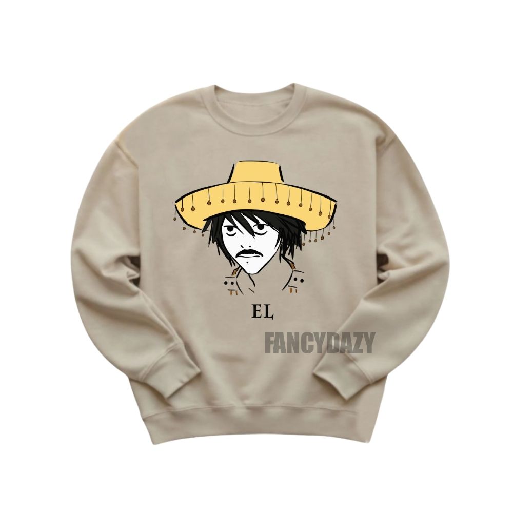 Death Note EL L Lawliet Sombrero Mexican Shirt Death Note EL L Lawliet Sombrero Mexican Shirt