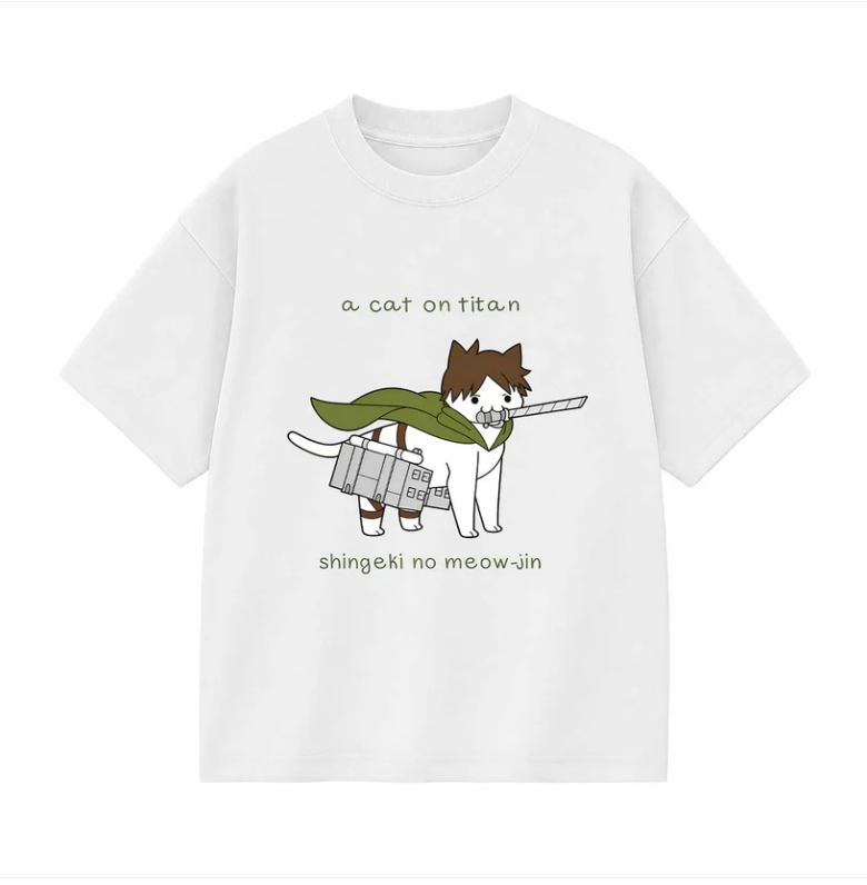 AOT – A Cat On Titan Shirt AOT – A Cat On Titan Shirt