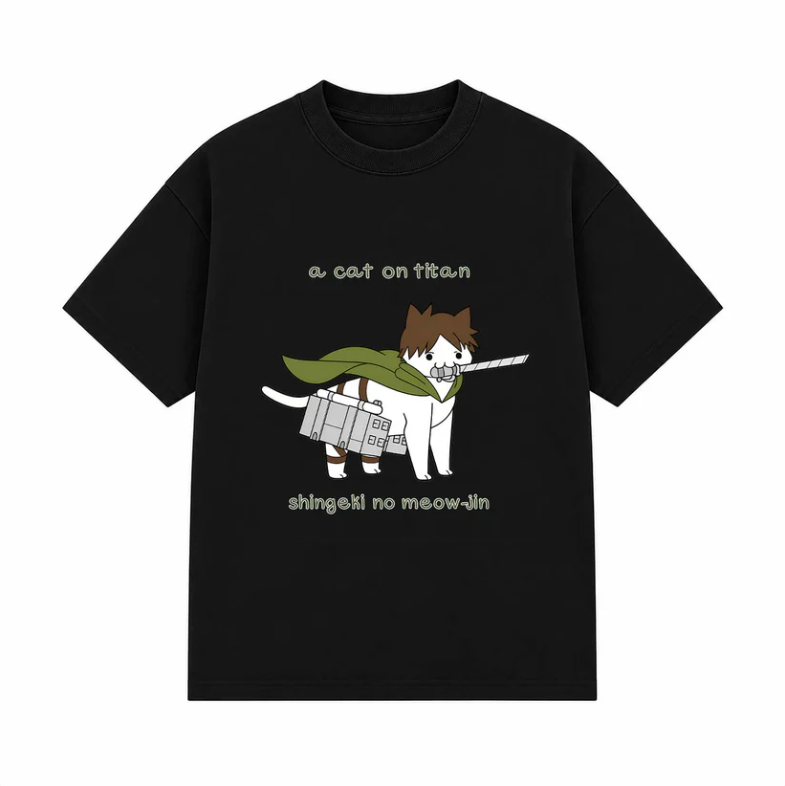 AOT – A Cat On Titan Shirt AOT – A Cat On Titan Shirt