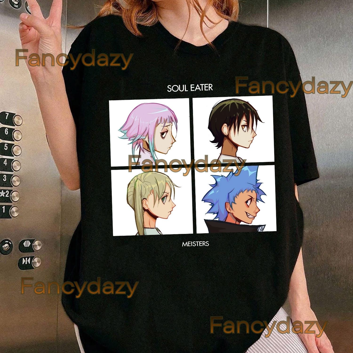 Soul eater x Gorillaz band Shirt Soul eater x Gorillaz band Shirt