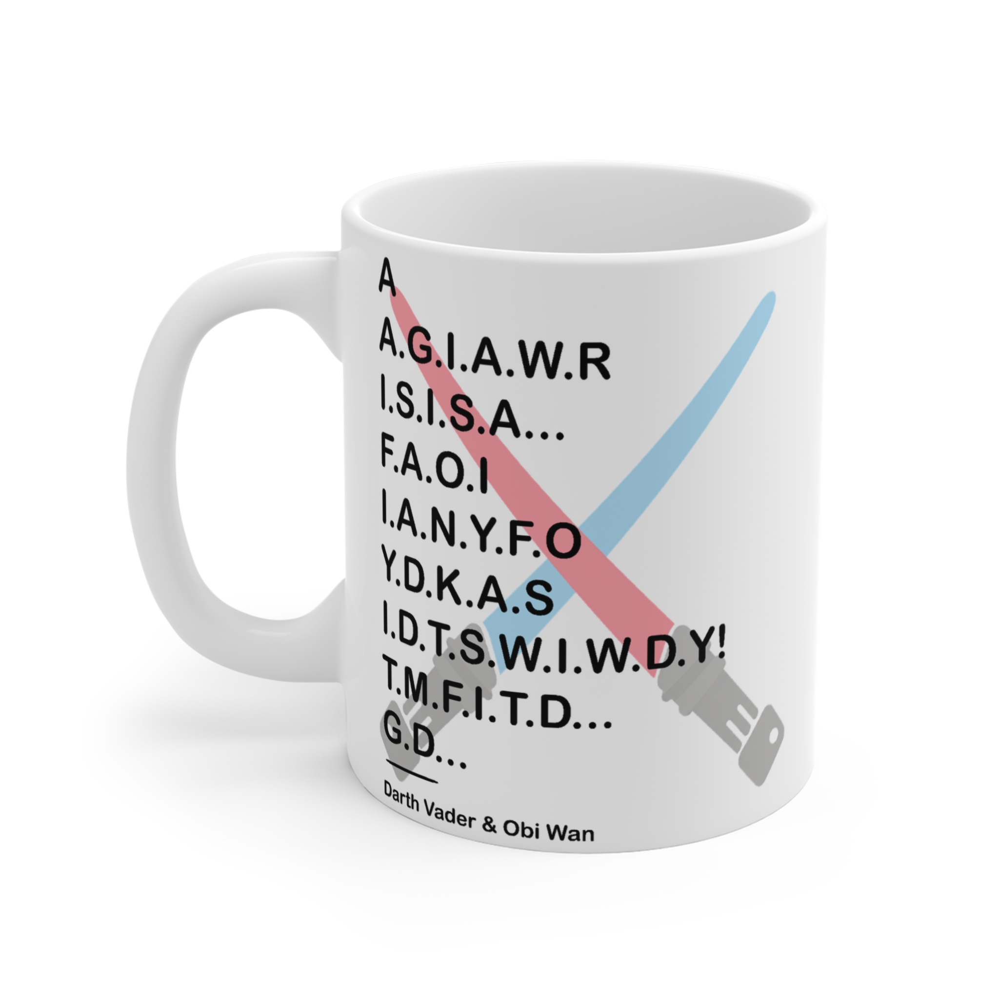 Darth Vader & Obi Wan Star War Mug Darth Vader & Obi Wan Star War Mug