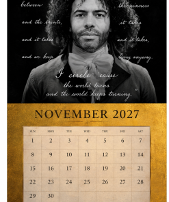 Hamilton 2027 Calendar