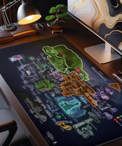 Hollow Knight Hallownest Map Desk Mat