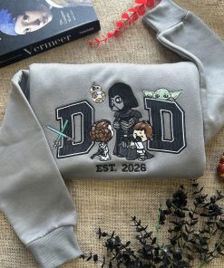 Stars Dad Est 2026 Embroidered Sweatshirt