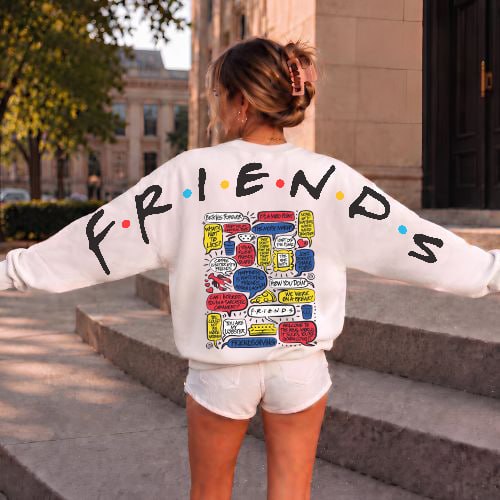 Friends TV Oversized Long Sleeve Shirt Friends TV Oversized Long Sleeve Shirt