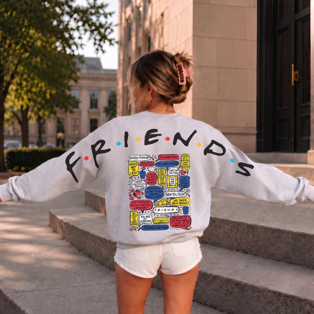 Friends TV Oversized Long Sleeve Shirt Friends TV Oversized Long Sleeve Shirt