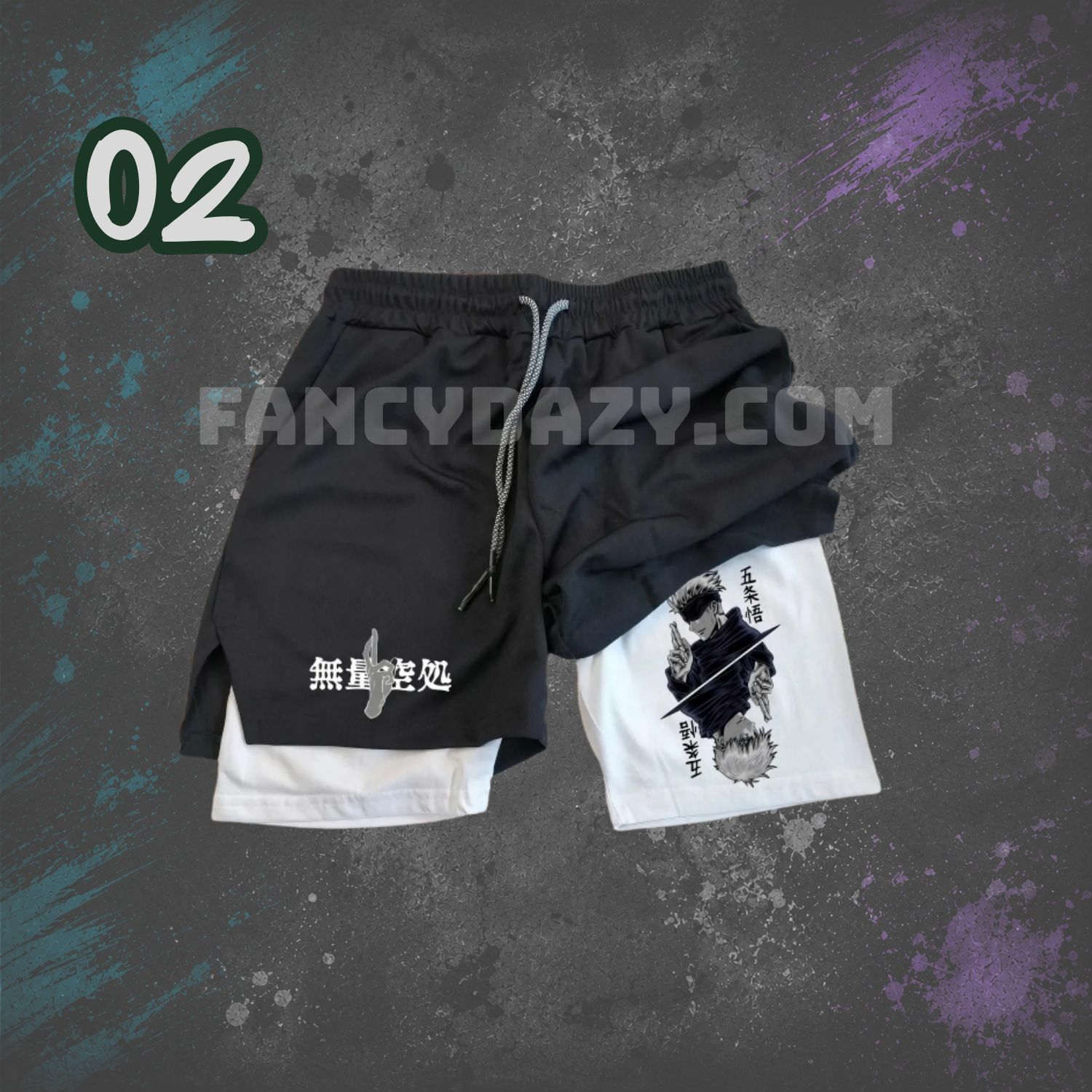 2-in-1 Anime Workout Shorts 2-in-1 Anime Workout Shorts
