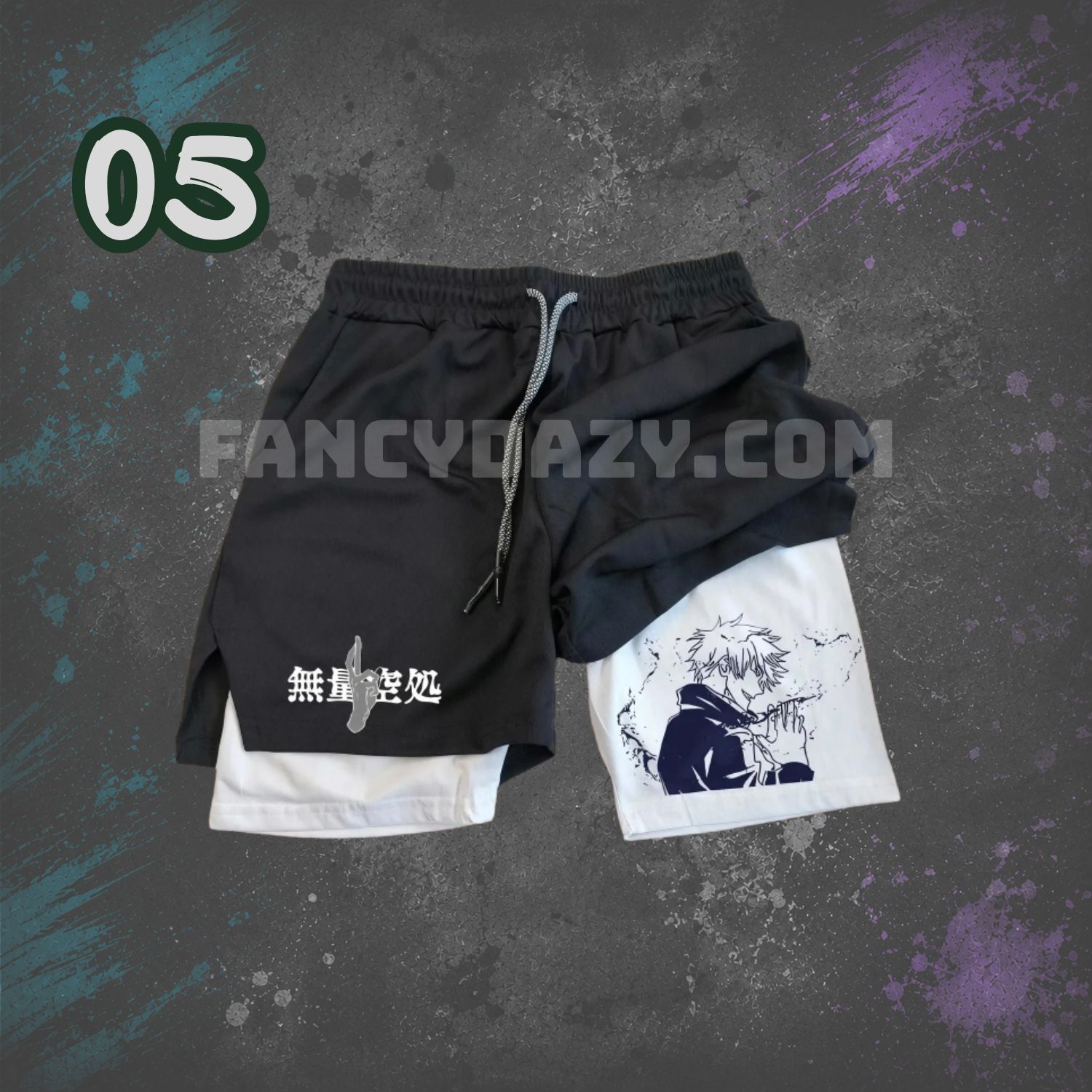 2-in-1 Anime Workout Shorts 2-in-1 Anime Workout Shorts