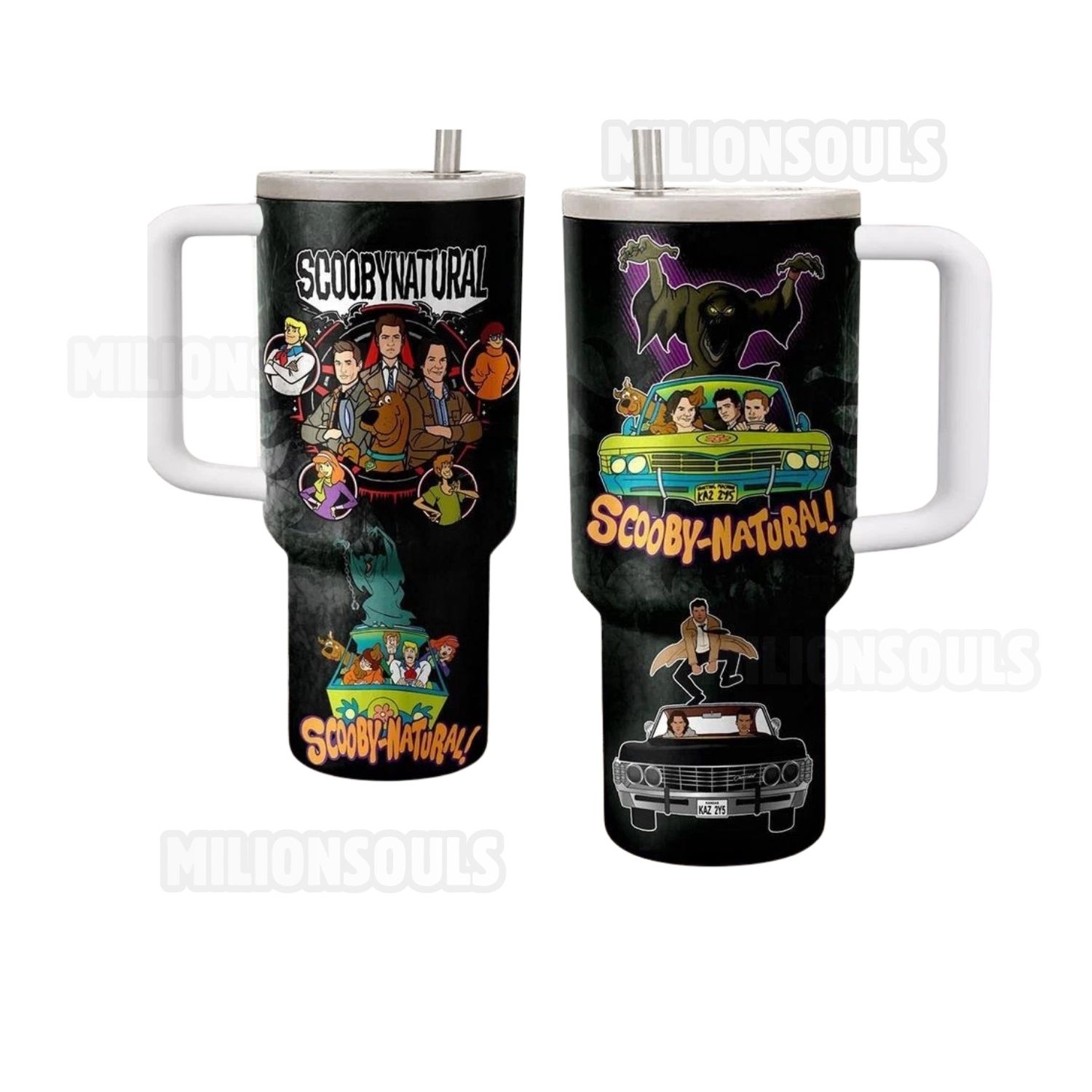 Scoobydoo x Supernatural Tumbler 40oz