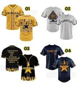 Hamilton Musical Baseball Jersey Collection
